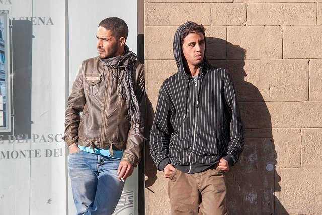 two, people, wall, man, adult, portrait, south, migrant, street, brown street, migrant, migrant, migrant, migrant, migrant